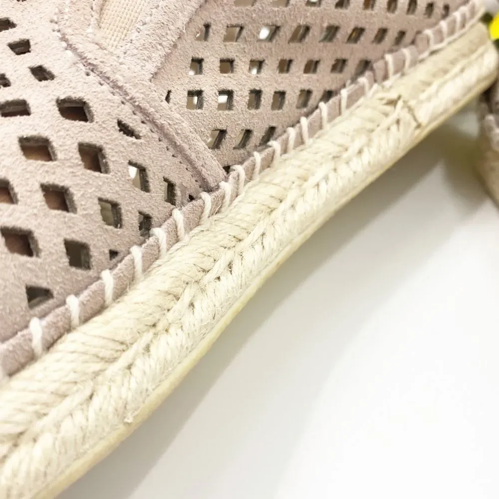 Steve Madden Women's Persy Leather Espadrilles Flats Tan Size 7.5M